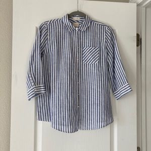 Chico’s button down. Size 0. Stripes